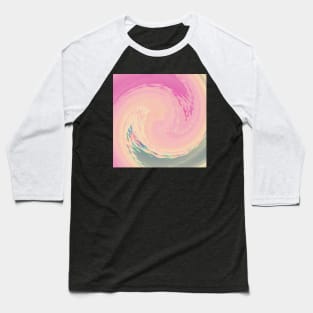 Swirl Of Soft Colors Lines Baseball T-Shirt